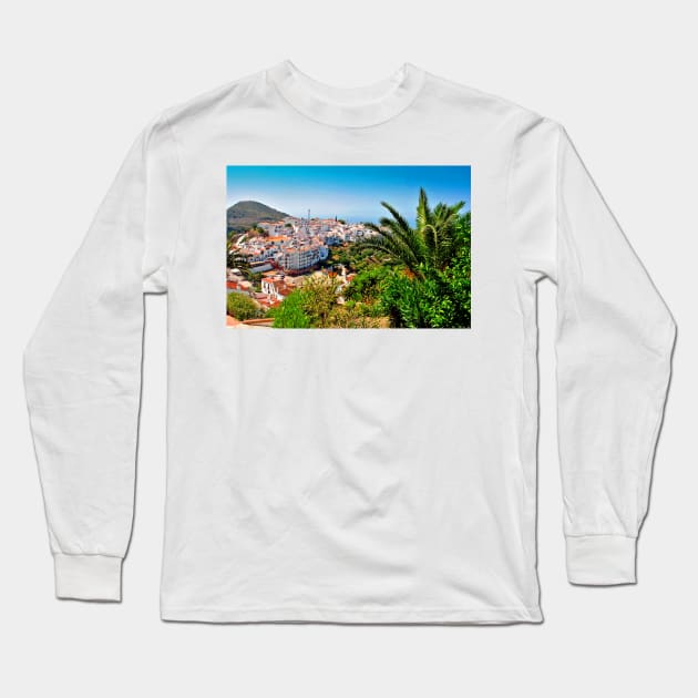 Frigiliana Andalucia Costa Del Sol Spain Long Sleeve T-Shirt by AndyEvansPhotos